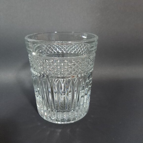 Libbey Radiant Double Old Fashioned Drinking Glass Clear Diamond Pattern - Picture 7 of 11